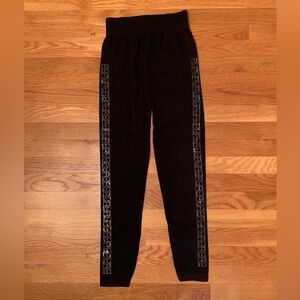 Kids Black Bottoms with Silver Accents